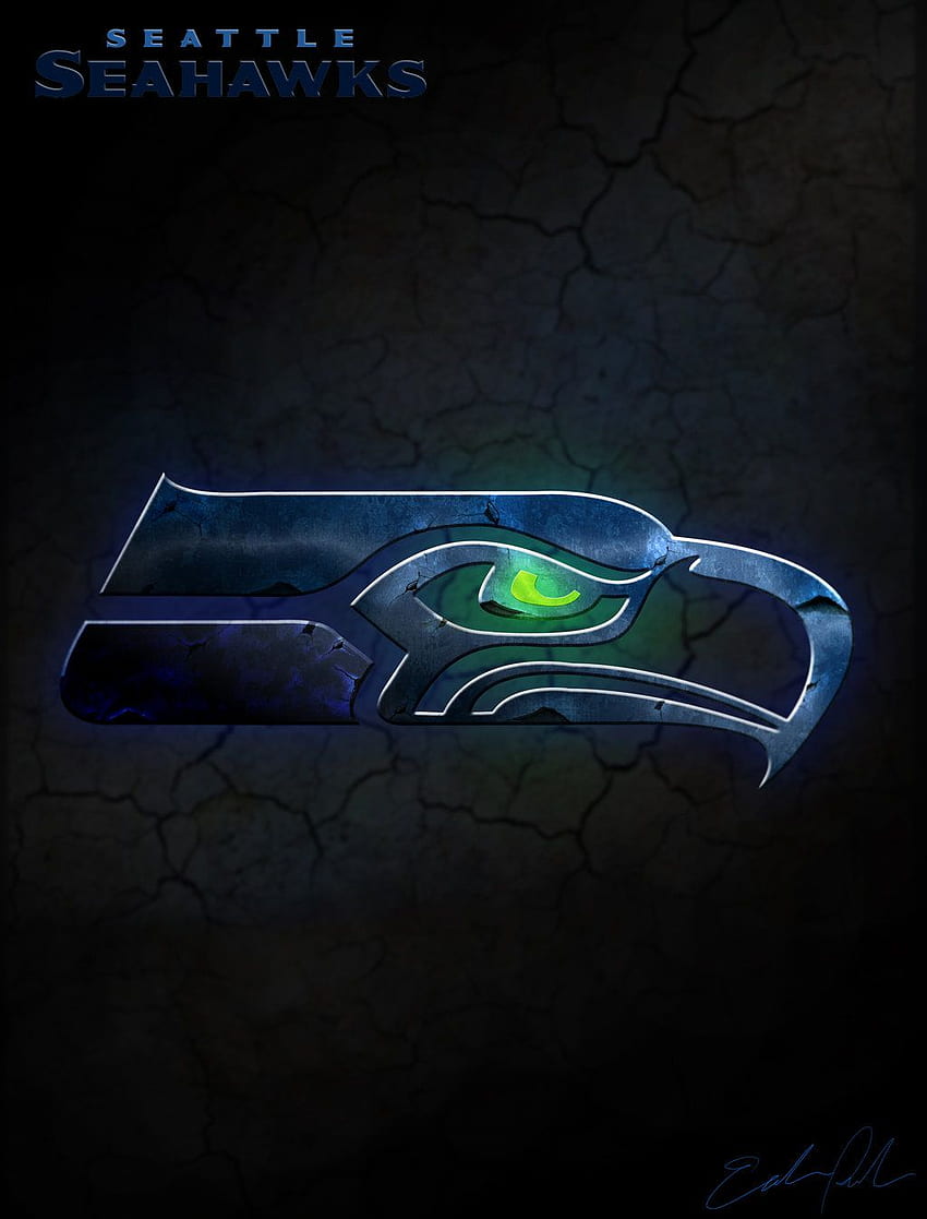 neon seahawks logo