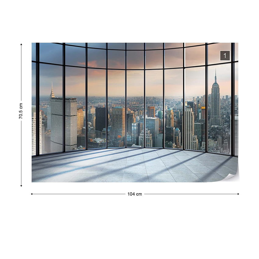 New York City Skyline Penthouse View, biuro w Nowym Jorku Tapeta na telefon HD