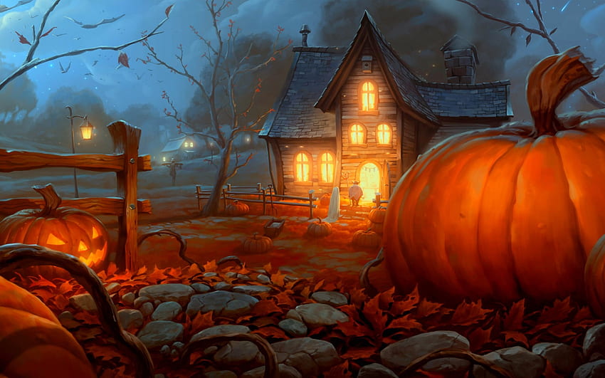Animierte Halloween – Festival-Sammlungen HD-Hintergrundbild