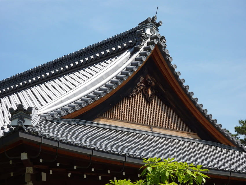 ヘーゼル ファイル: 瓦: 日本の屋根瓦 高画質の壁紙