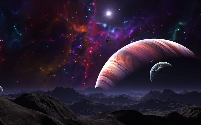 Outer Space, Aesthetic Outer Space HD wallpaper