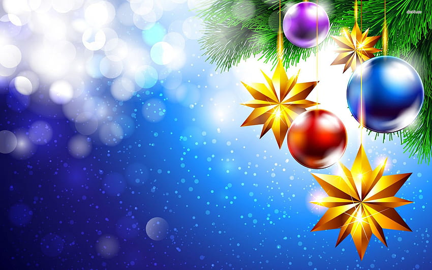 Christmas ornaments hanging from the Christmas tree HD wallpaper | Pxfuel