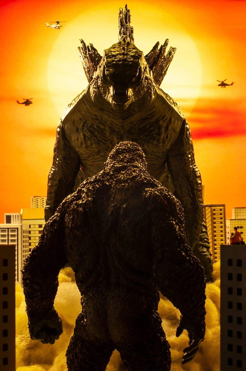 King Kong contra Godzilla fondo de pantalla del teléfono