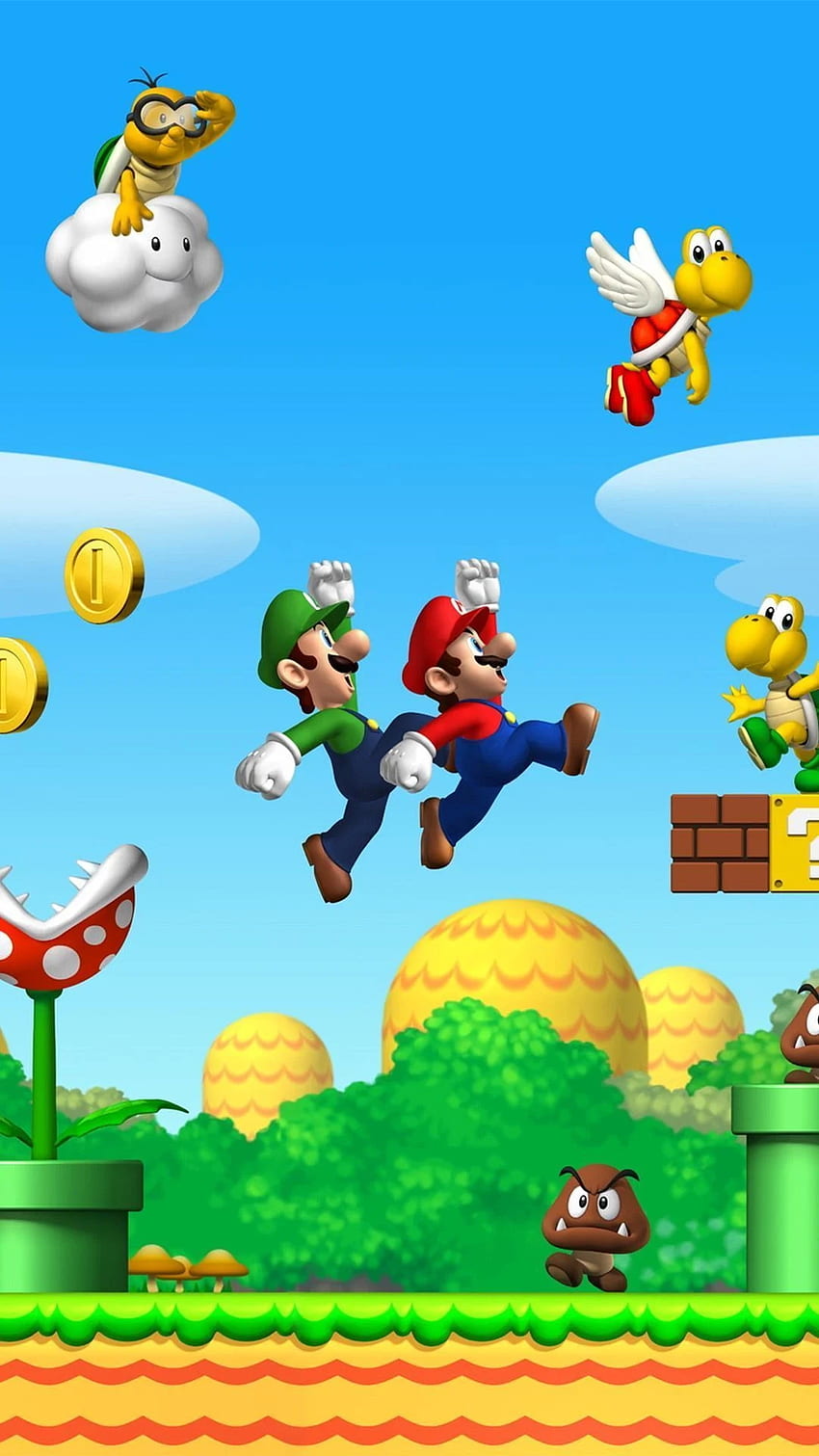 Bit Mario iPhone Background. Super mario art, Mario bros, Mario and luigi, 8 Bit Mario HD phone wallpaper