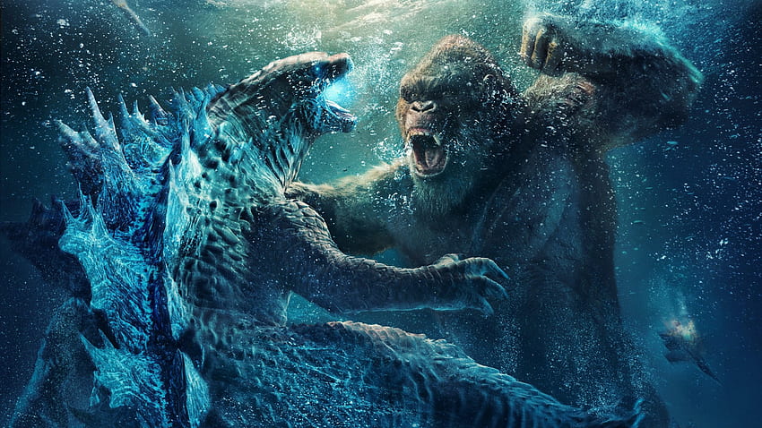 Godzilla vs Kong, canavarlar, king kong HD duvar kağıdı
