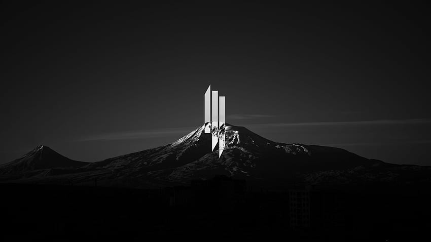 Hochauflösende dunkle Ästhetik, ästhetischer Berg HD-Hintergrundbild