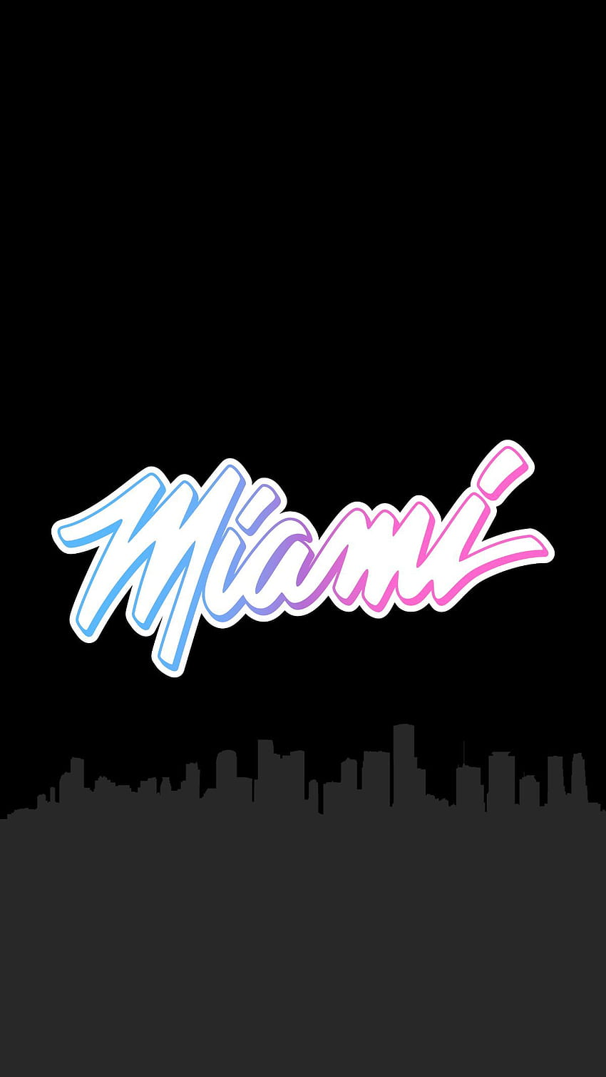 Basquetebol de Miami - Miami Vice City Jersey 2 Adesivo por sportssign. Basquete de Miami, Nba miami heat, Miami heat Papel de parede de celular HD