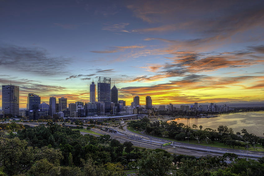 Stadt Perth in Australien HD-Hintergrundbild