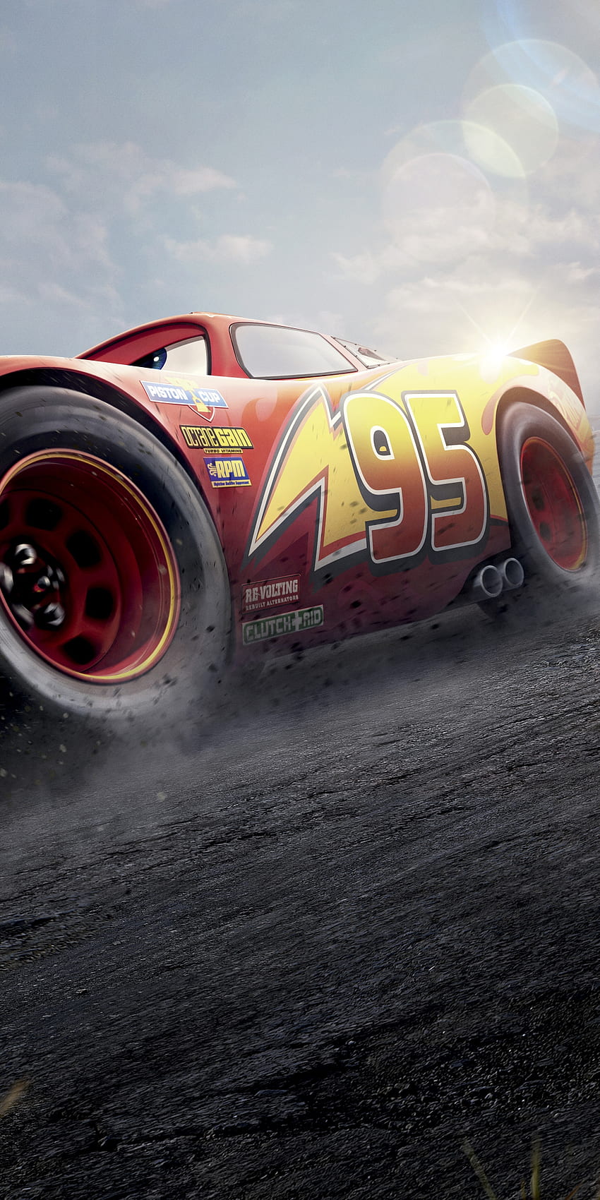 cars 3, red lightning mcqueen, 2017 movie, honor 7x, honor 9 lite, honor view 10, , background, 20210, Cars 3 Logo HD phone wallpaper