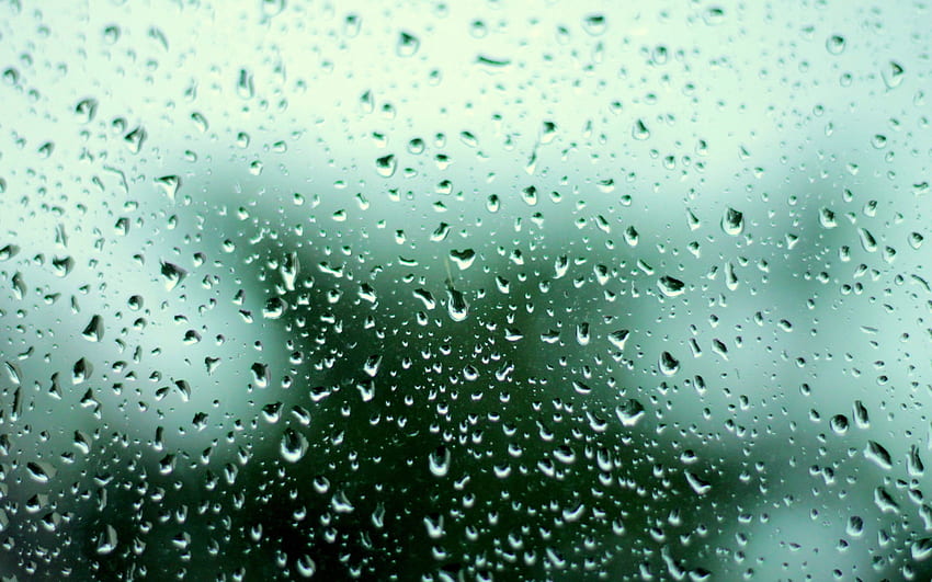 Water, Rain, Drops, Macro, Glass, Storm, Thunderstorm, Spring, Blurred, Fuzzy HD wallpaper
