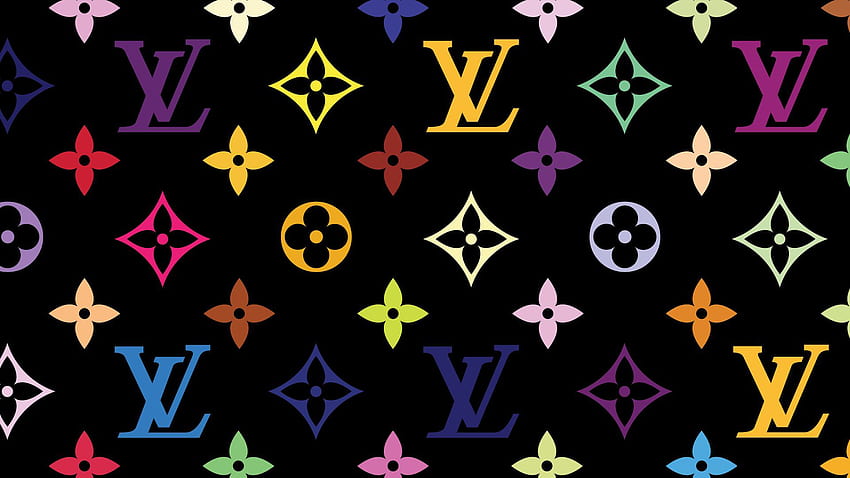 Logo LV. Sztuka Mike'a Mignoli, Monogram Louisa Vuittona Tapeta HD