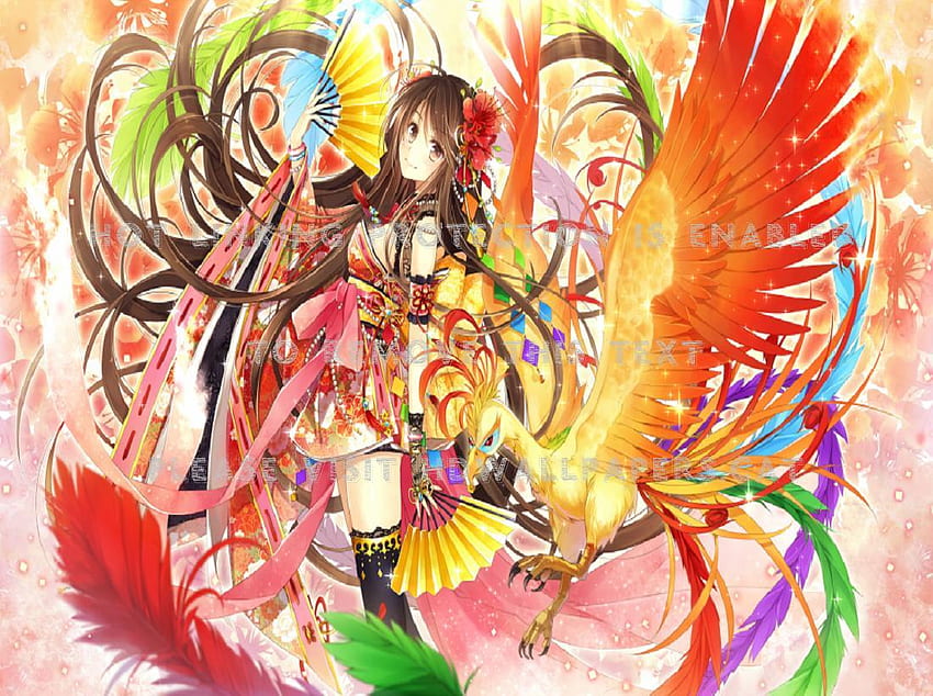 Phoenix princess orginal girl fire wings, Anime Phoenix Girl HD wallpaper |  Pxfuel