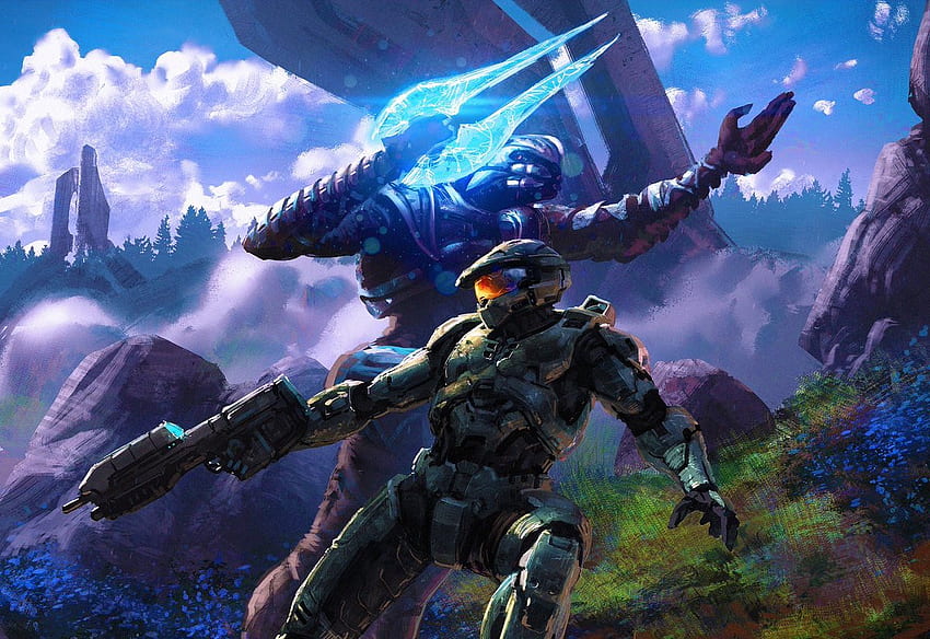 Halo Codex - Arbiter และ Chief จะร่วมมือกันอีกครั้งใน Halo Infinite หรือไม่? *นิ้วไขว้* หัวหน้าใหญ่และผู้ชี้ขาด วอลล์เปเปอร์ HD