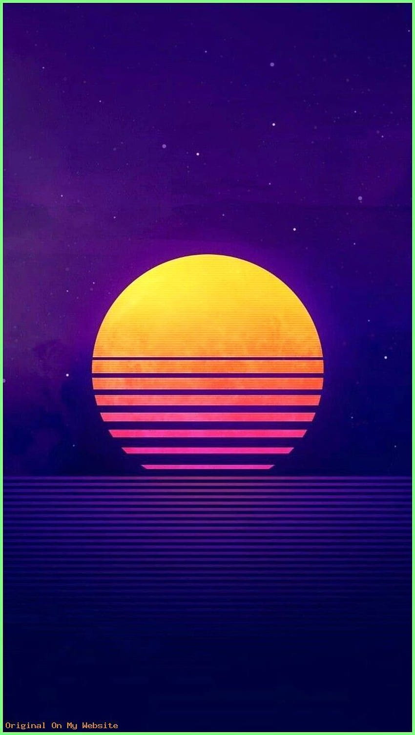 Background Aesthetic Orange Light Sky Horizon Purple Line backgr Backgro in 2020. Vaporwave , Mkb , Pop art HD phone wallpaper