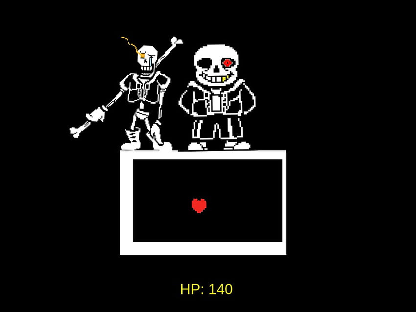 underfell sans fight and ut papyrus HD wallpaper