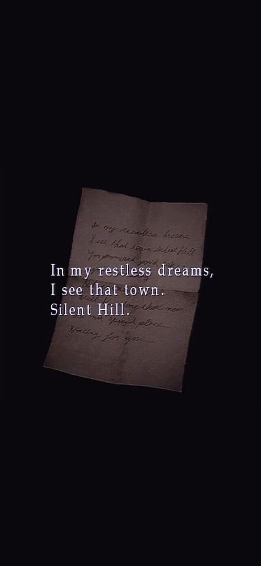 Настоящият ми телефон, Silent Hill Phone HD тапет за телефон