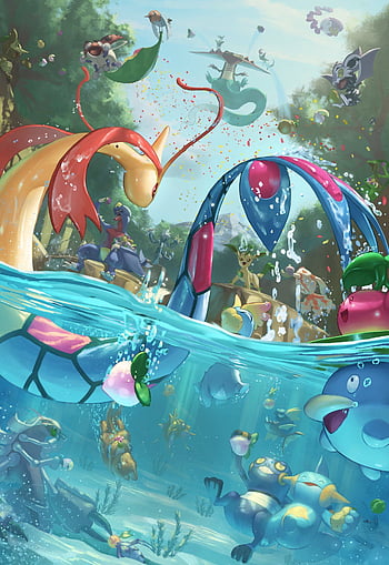 Underwater Pokemon Lugia, Ocean Pokemon HD phone wallpaper