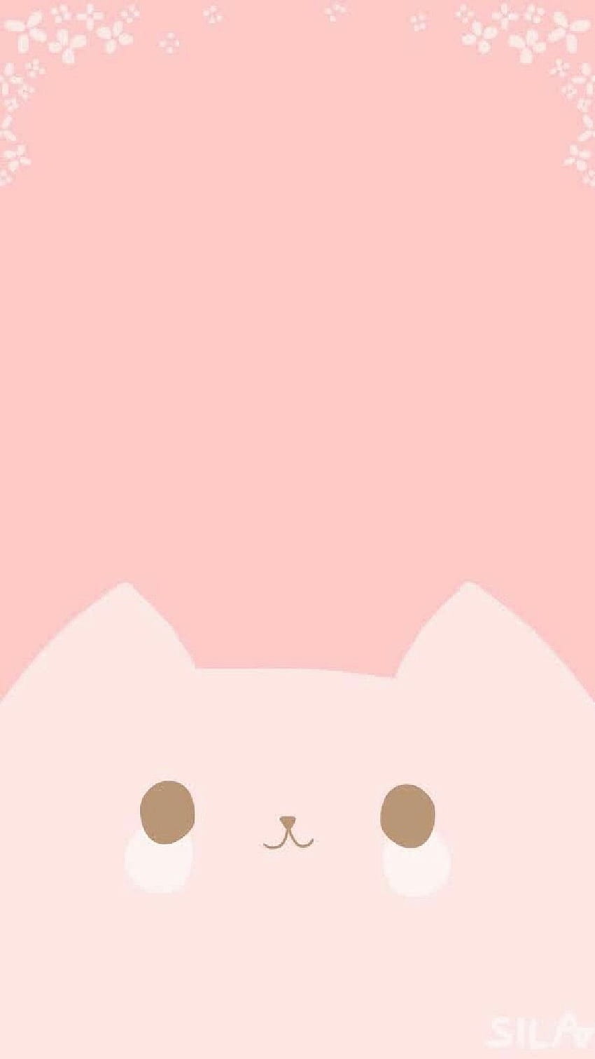 ピンクの猫、猫のピンクのかわいい HD電話の壁紙