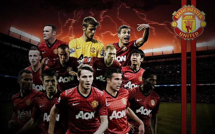 Manchester United Team, Manchester United Squad HD wallpaper