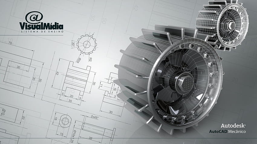 Rysunek techniczny Autocad dla Autodesk Tapeta HD