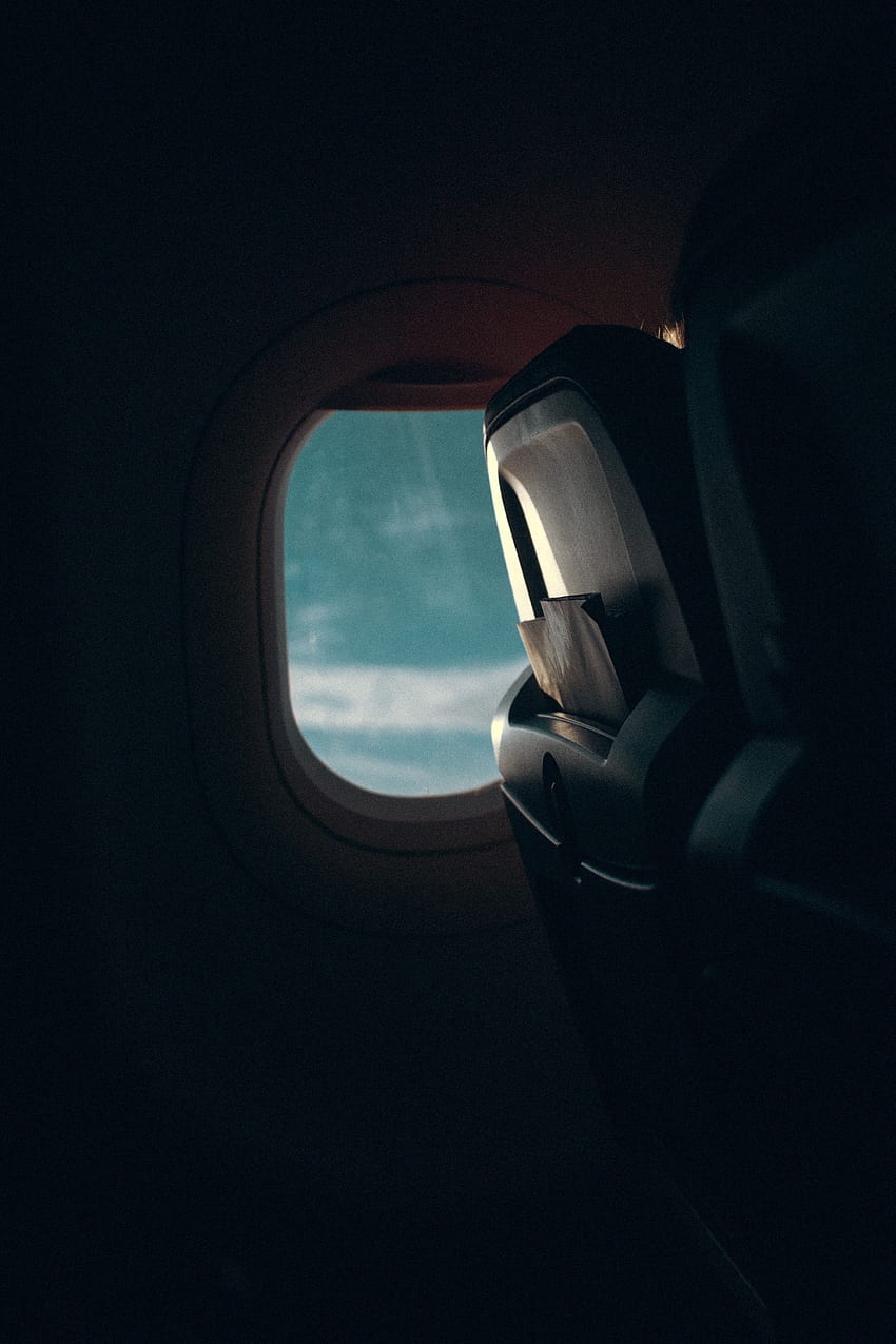 Dark, , , Window, Porthole, Plane, Airplane HD phone wallpaper