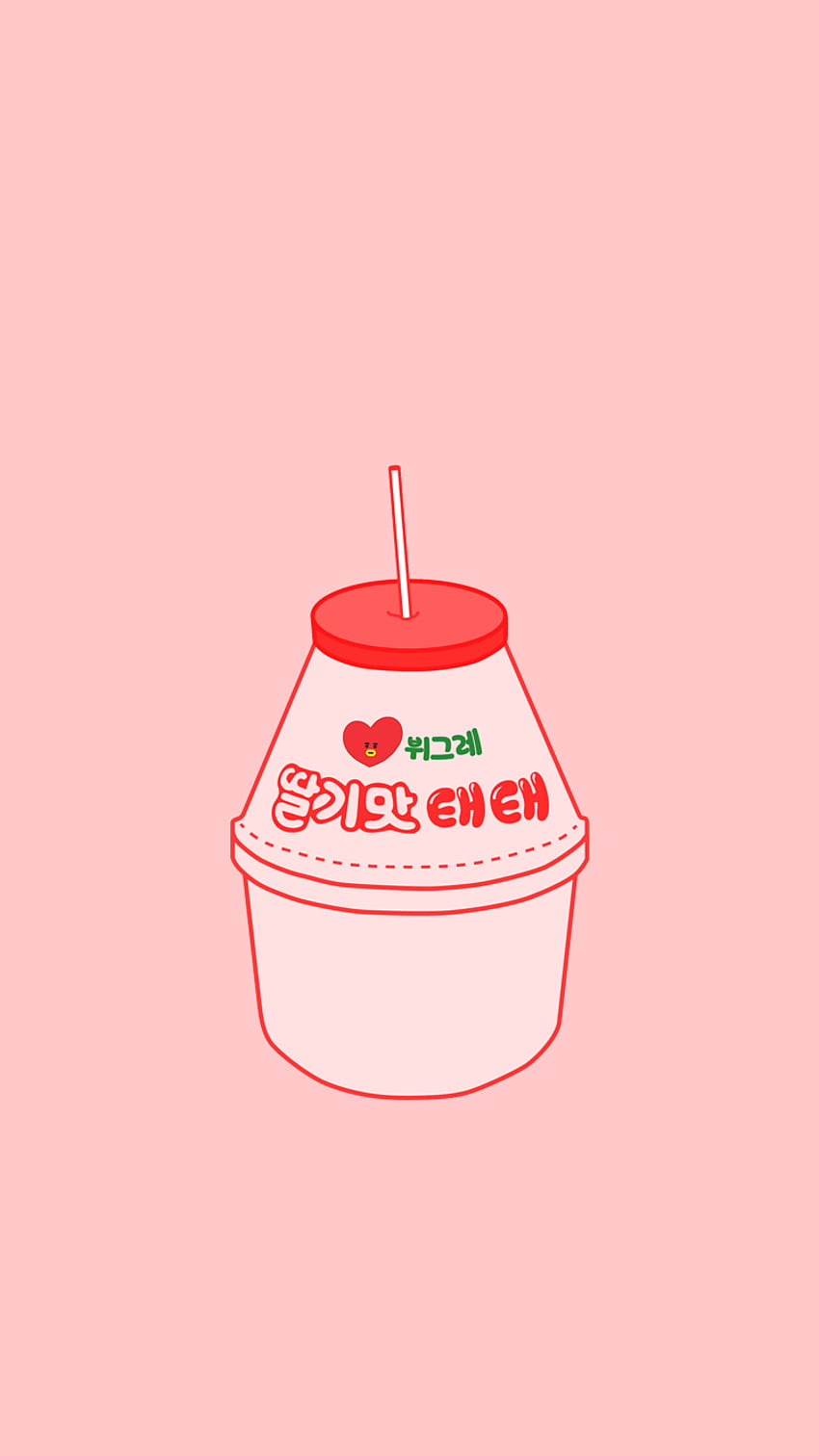 Strawberry Milkshake Kawaii Anime Strawberry Milk Sticker  Spreadshirt
