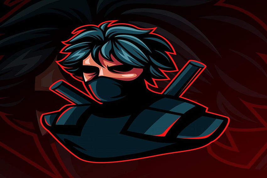 desktop wallpaper ninja or assassins mascot logo template gaming logo design eps girl gamer logo