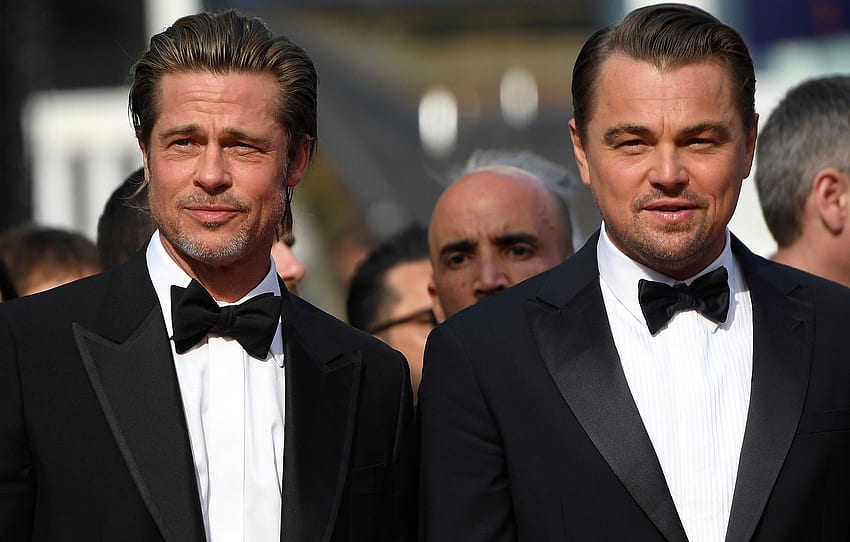 actors, Brad Pitt, Leonardo DiCaprio for , section мужчины HD wallpaper