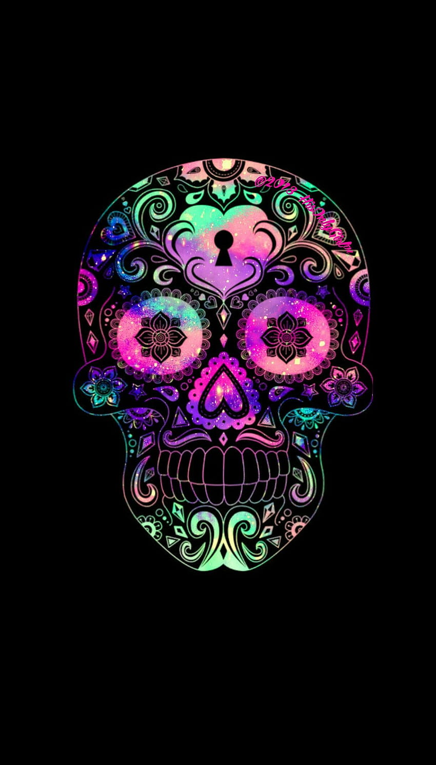 Download Chicano Sugar Skull Vector Wallpaper  Wallpaperscom