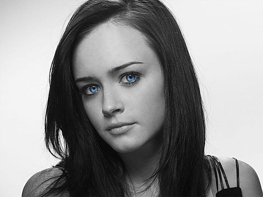 Alexis Bledel, blue, eyes, hot, girl, woman HD wallpaper