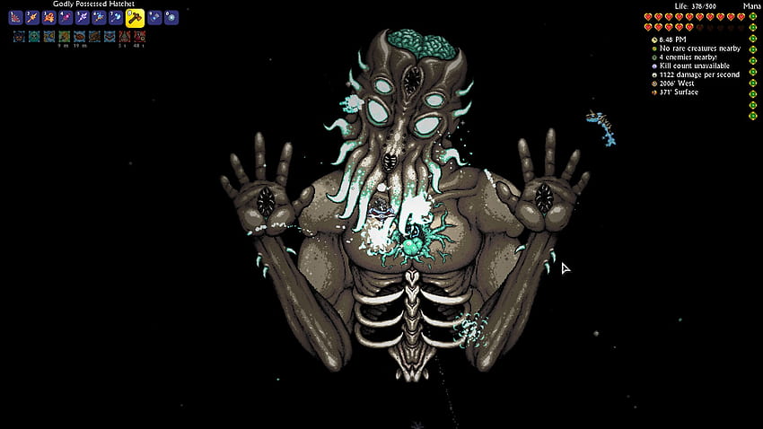 Download Terraria Moon Lord Skeleton Wallpaper