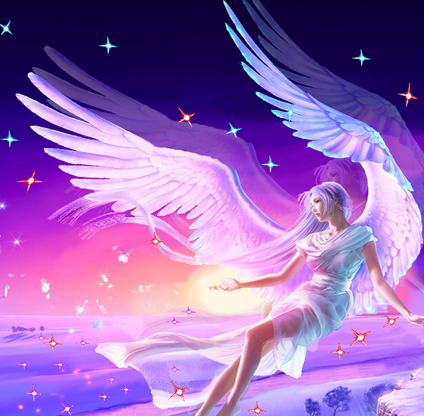 Fantasy black angel. Black angel feathers. Dramatic scary background. 3D  illustration. Stock Illustration | Adobe Stock