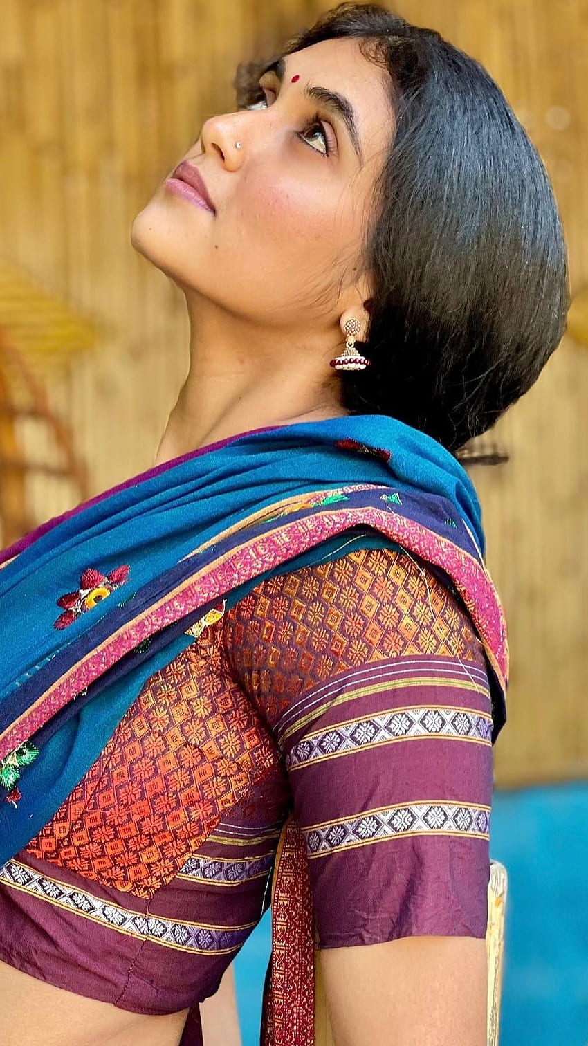 Rinku Rajguru, bollywood actress, saree beauty HD phone wallpaper