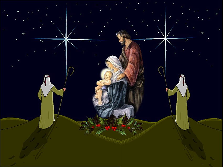Pilgramage, holiday, nativity, christmas, religion, jesus christ HD wallpaper