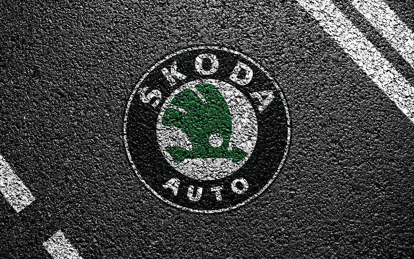 Skoda. Emblema dell'auto, Skoda, auto Škoda, logo Skoda Sfondo HD