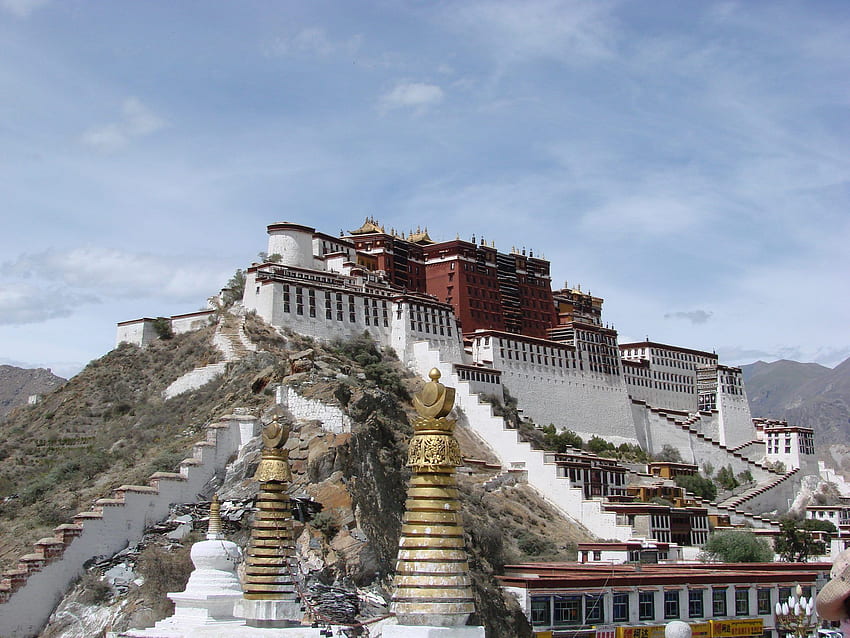 포탈라 궁 – 첸레시 보살의 불교 순례지이자 달라이 라마의 고향 HD 월페이퍼