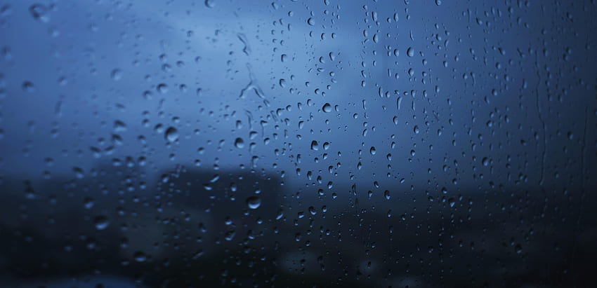 Rain, Drops, Transparent, Macro, Wet, Glass, Window, Sullen HD wallpaper