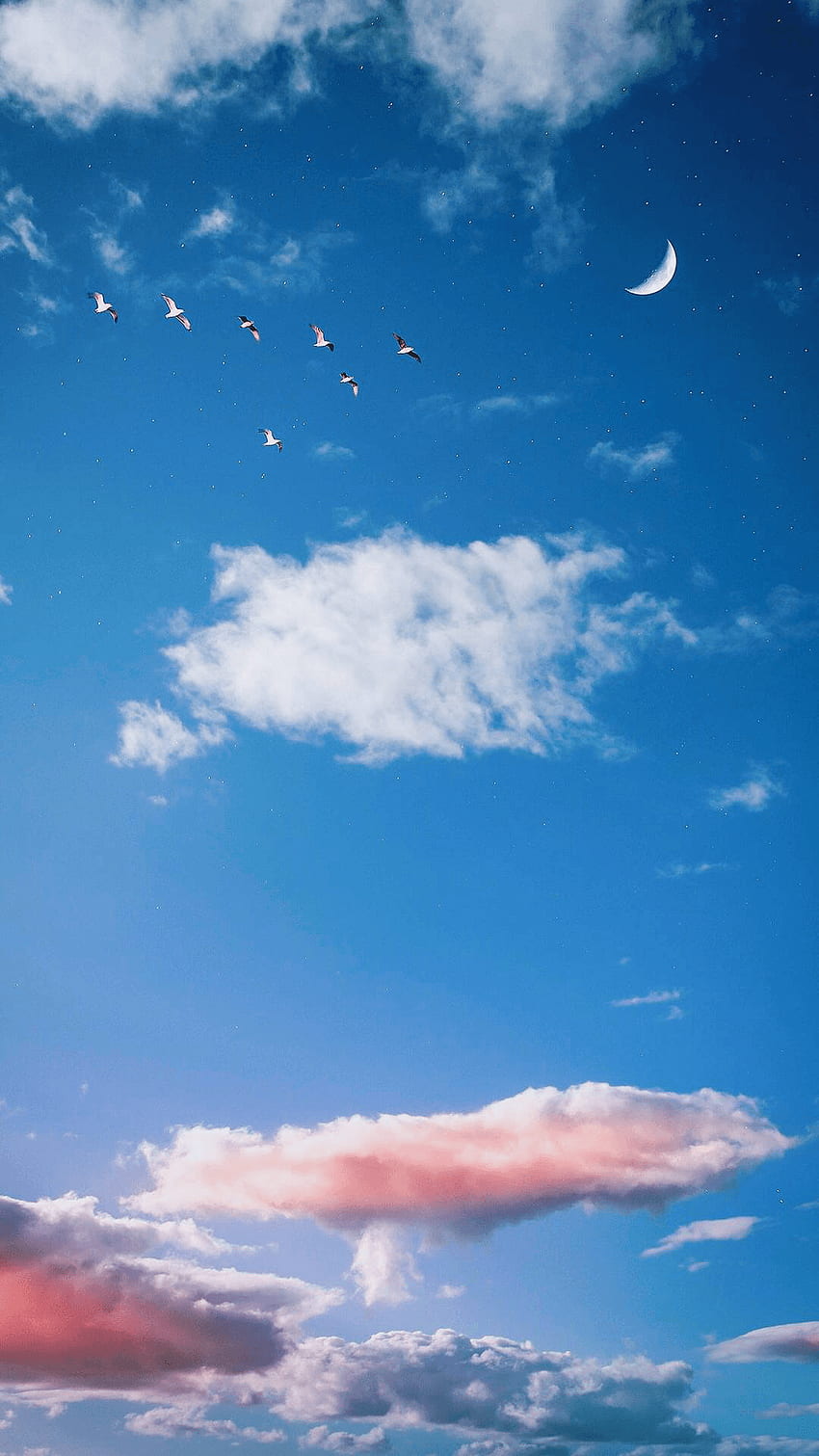Clouds Aesthetic, Pastel Blue Aesthetic Clouds HD phone wallpaper
