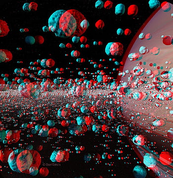 desktop wallpaper don davis 3d anaglyph of saturn rings 3d graphy 3d glitch 3d thumbnail