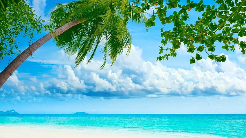 Tropical Island Background, Isalnd HD wallpaper