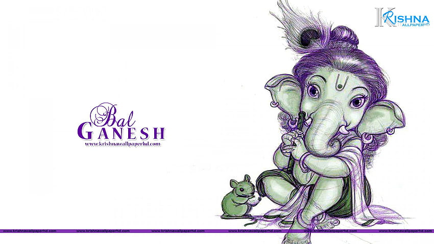 Cute Bal Ganesh - Krishna HD wallpaper | Pxfuel