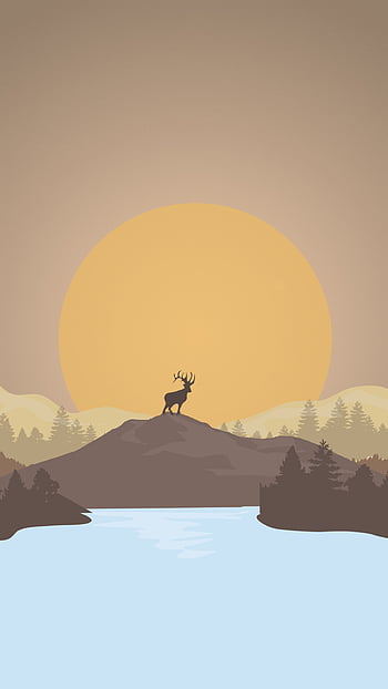 Deer Background 4K Wallpaper iPhone HD Phone #240i