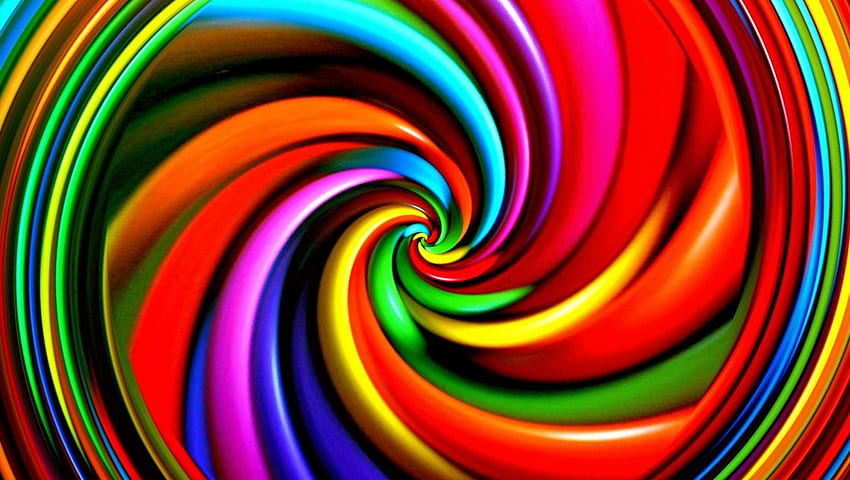 Spiralhintergrund, der sich bewegt. Spiraluhr, Psychedelische Spirale und Spiralritter, Spiralregenbogen HD-Hintergrundbild