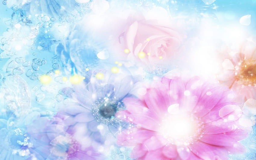 Light Blue Flower, Light Blue Floral HD wallpaper | Pxfuel