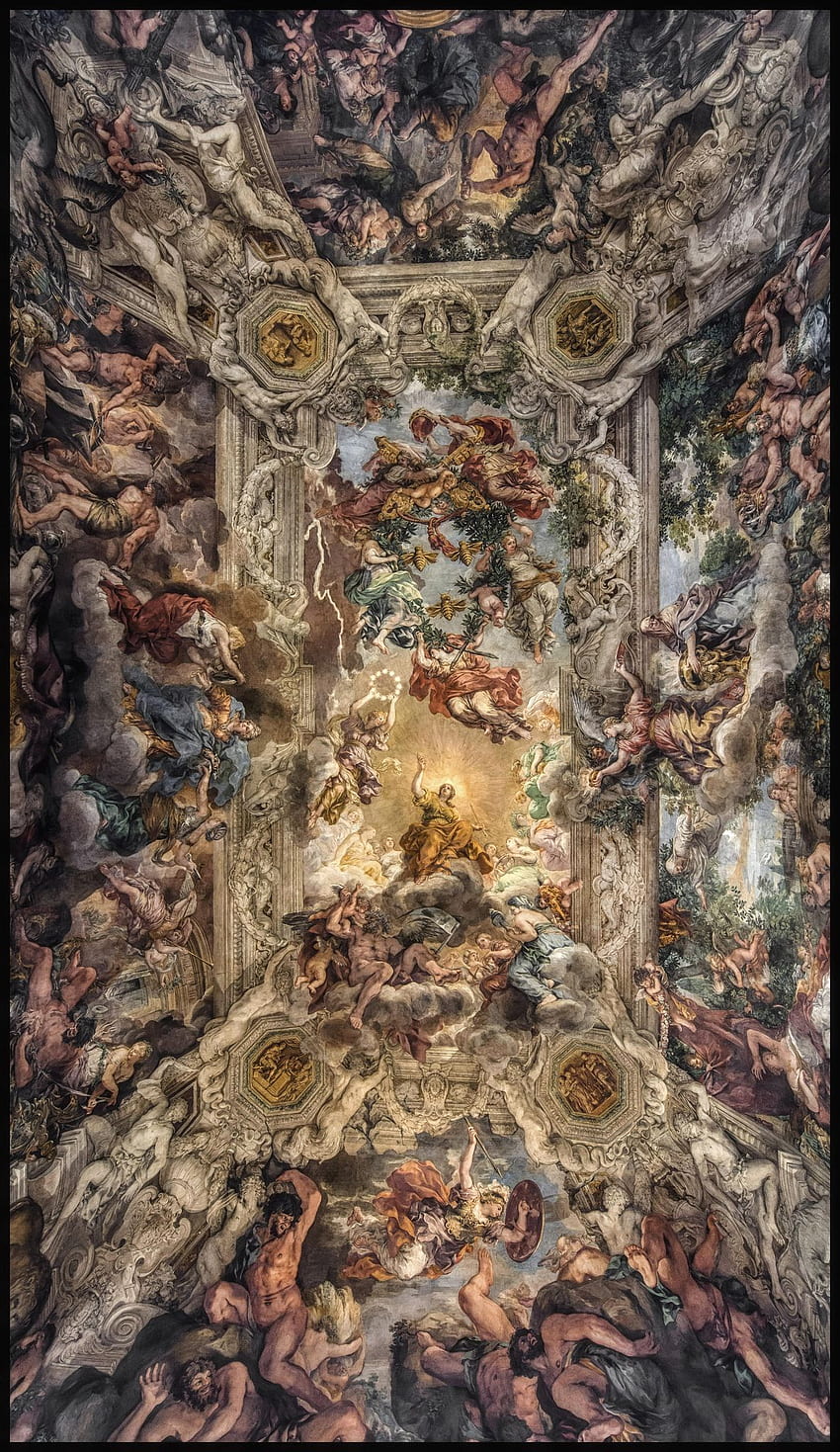 Il Trionfo della Divina Providencia. Arte en 2019, Arte del Renacimiento fondo de pantalla del teléfono