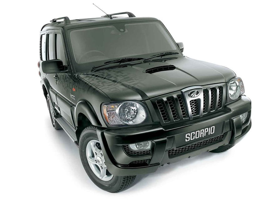 Mahindra, Scorpio, Indian, Luxury, Car, , , , Background, , , , , , Colours,, Black Scorpio Car HD wallpaper