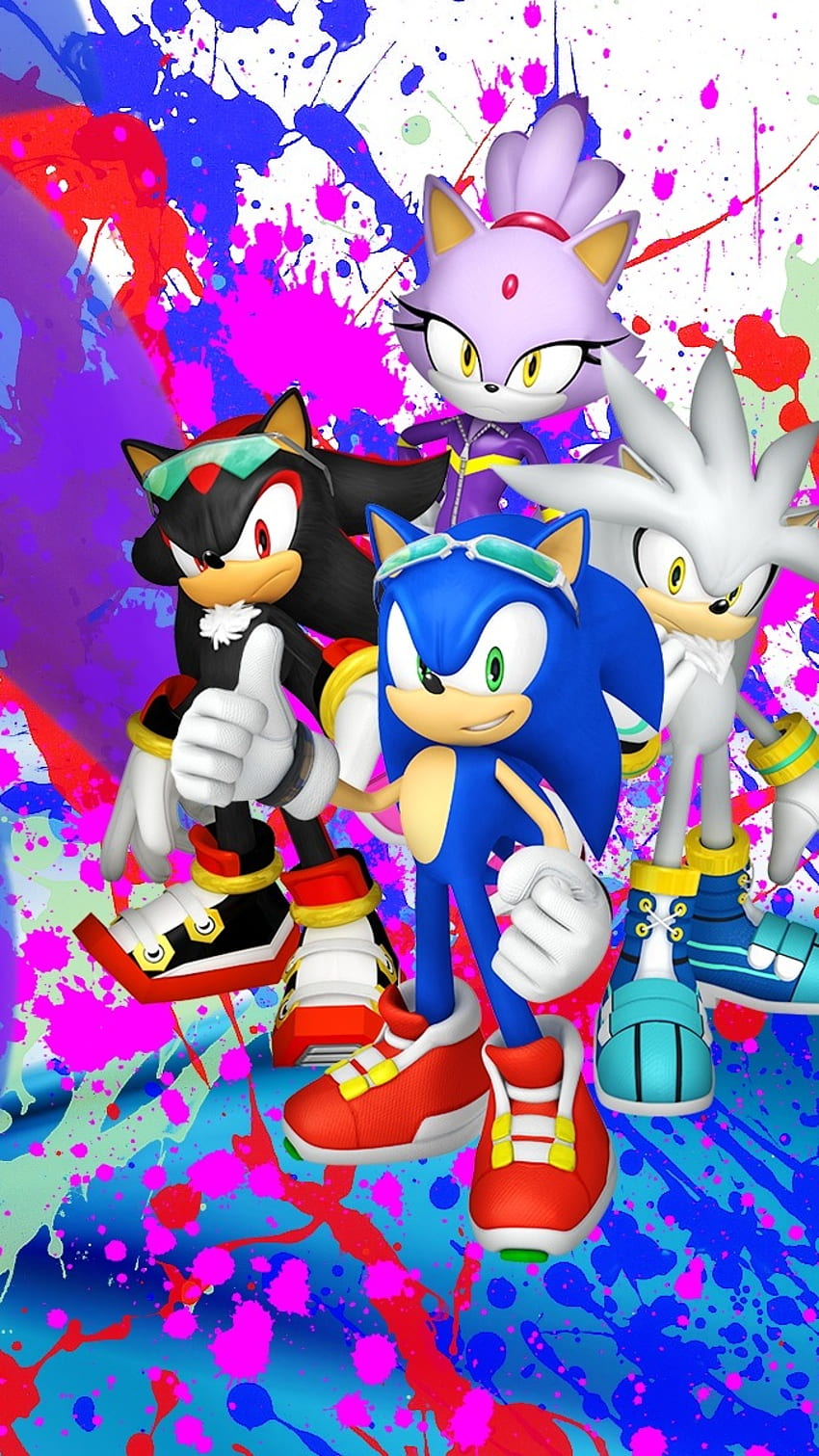 Sonic The Hedgehog Personagens Em Um Fundo Preto, Fotos De Todos Os  Personagens Do Sonic, Personagem, Sônica Imagem de plano de fundo para  download gratuito
