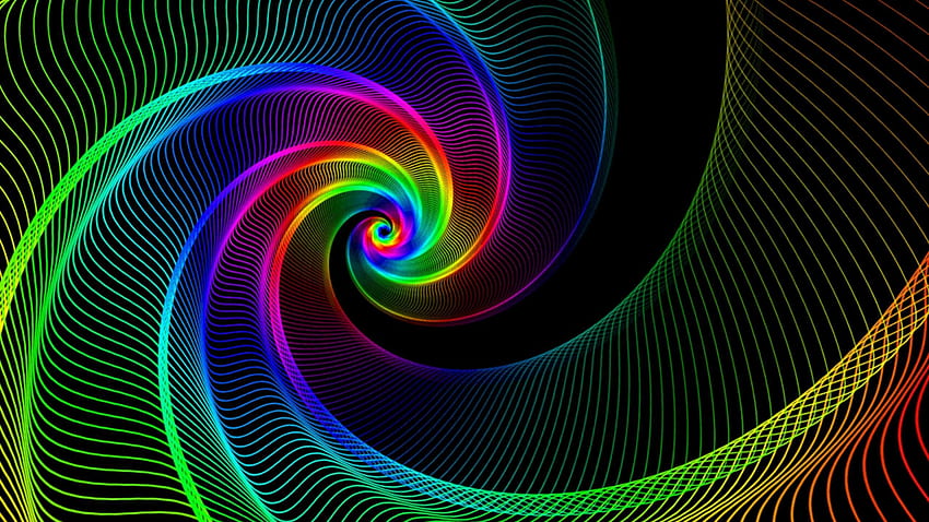Rainbow spiral, background definition, 745.3 Kbytes, v.3.7, Rainbow Explosion HD wallpaper