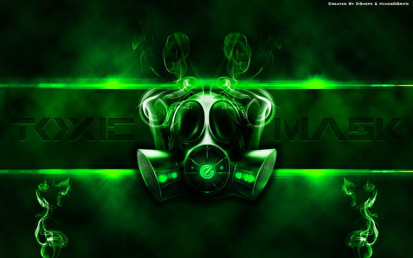 Gasmaske, grüne Maske HD-Hintergrundbild