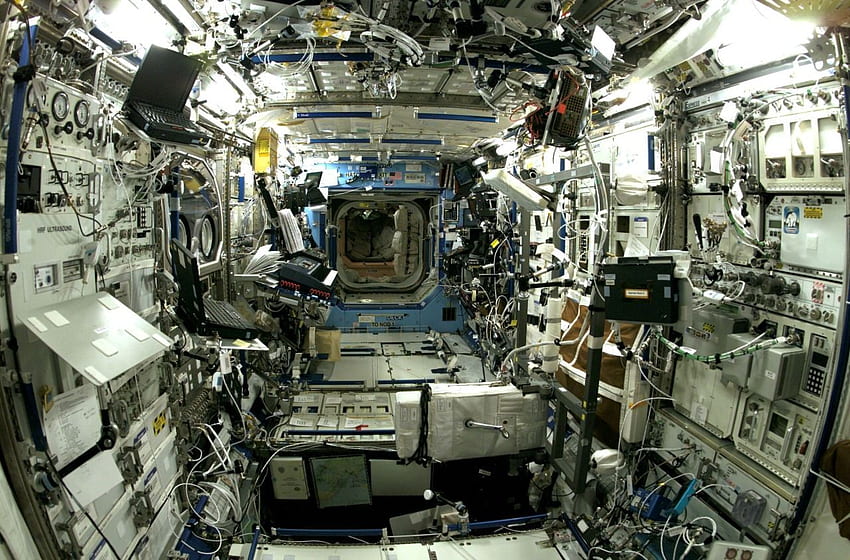 Spazio: all'interno della ISS. Stazione Spaziale, Space Shuttle, Stazione Spaziale Internazionale Sfondo HD